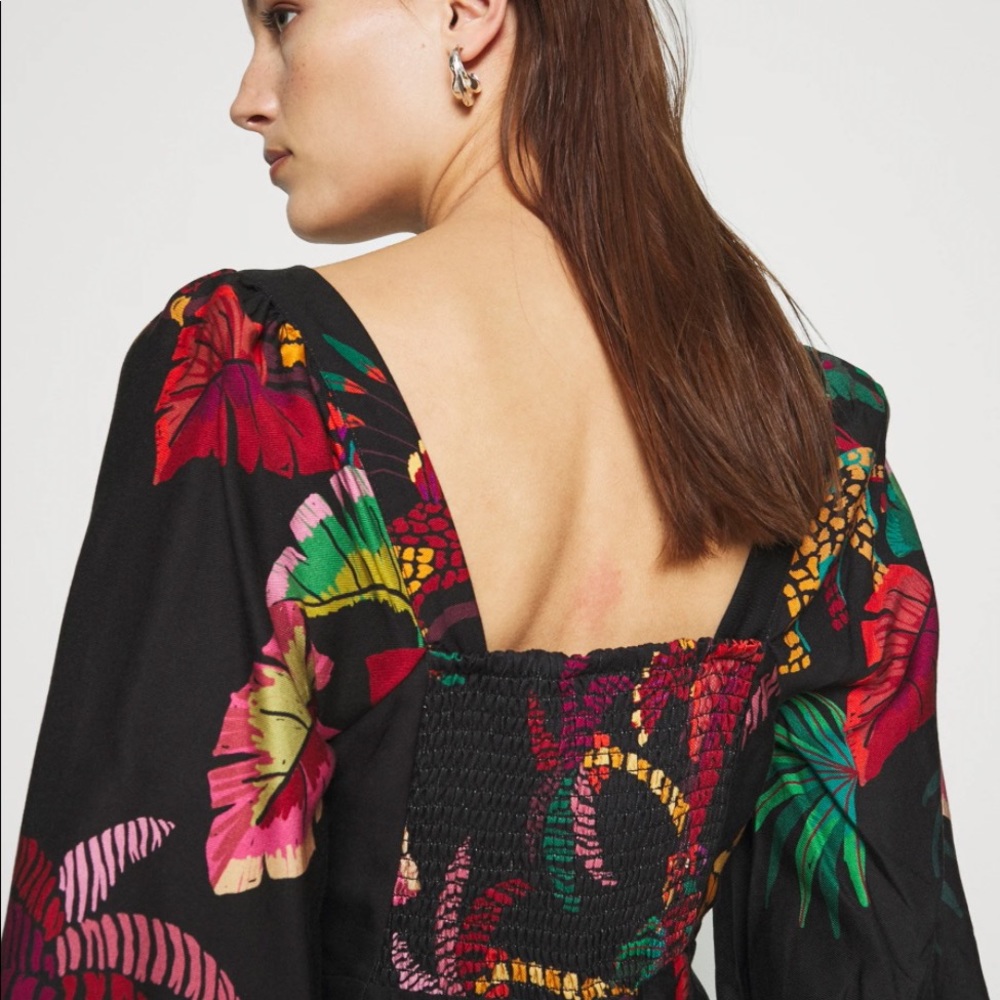 FARM RIO JUNGLE COLORS MINI DRESS - Picture 5 of 15